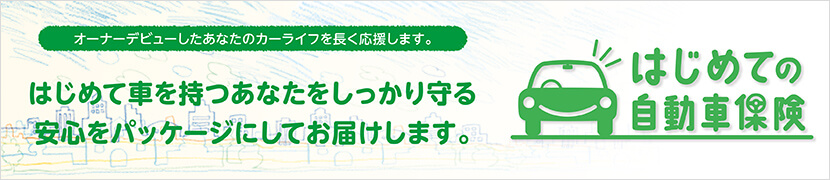 はじめての自動車保険